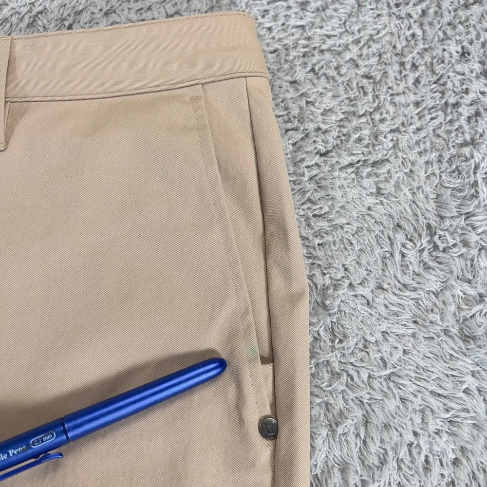 Vuori Cascade Pant Mens 38 Khaki Tan Technical Chino V427 Stretch Trousers